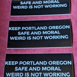 For Sale. Truthful Bumper Stickers $5 Each (C) 2024