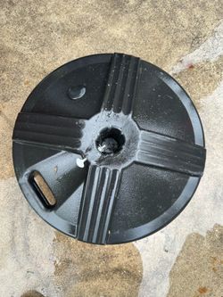Black Patio Umbrella Base Stand