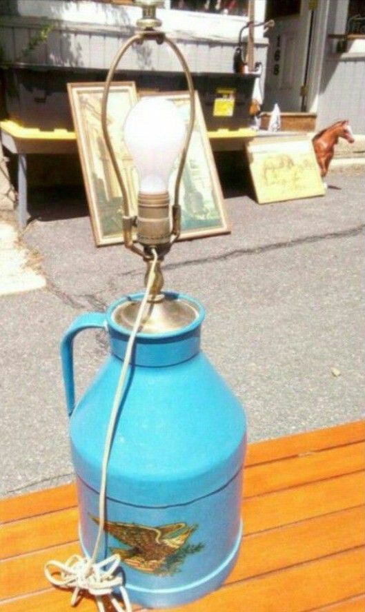 Antique Milk Can Lamp