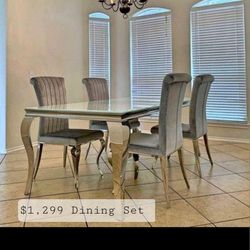 Mesa De Comedor Con 4 Sillas ✨️