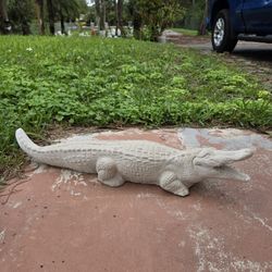 Concrete Gator Statue