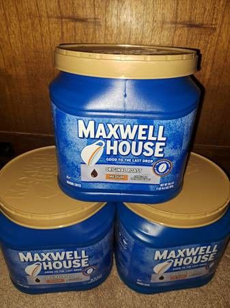 Maxwell House Coffee original roast 30.6 oz canistersÂ