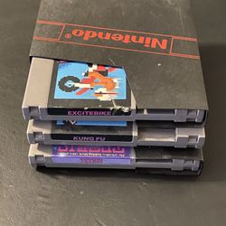 Vintage Nintendo NES Game Cartridges 