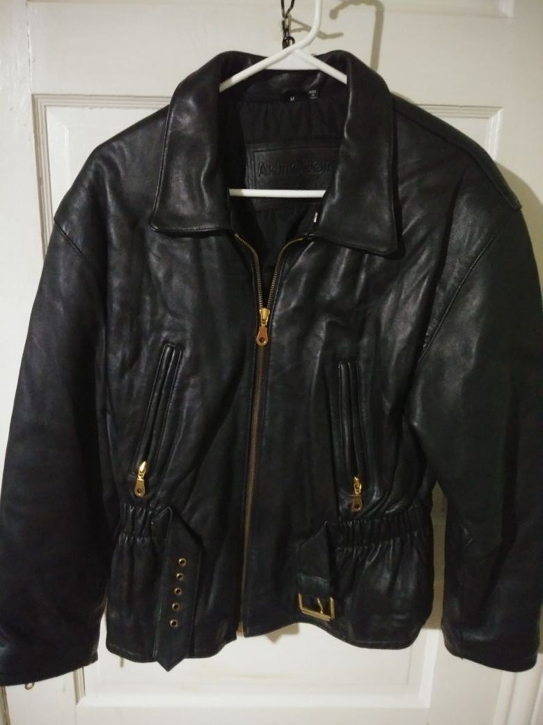 Alamo Uomo womens leather jacket sz m
