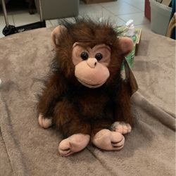 Vintage Chimpanzee Endangered Plush