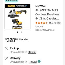 Brand New Unopened In Box Dewalt Saw Kit $200