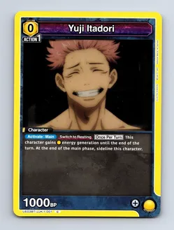 Yuji Itadori Union Arena Jujutsu Kaisen Card