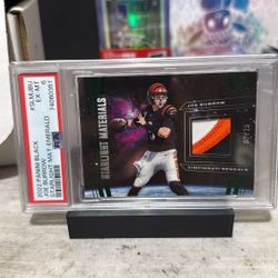 Joe Burrow Patch Numbered PSA 6 