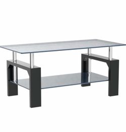 Glass table for living room