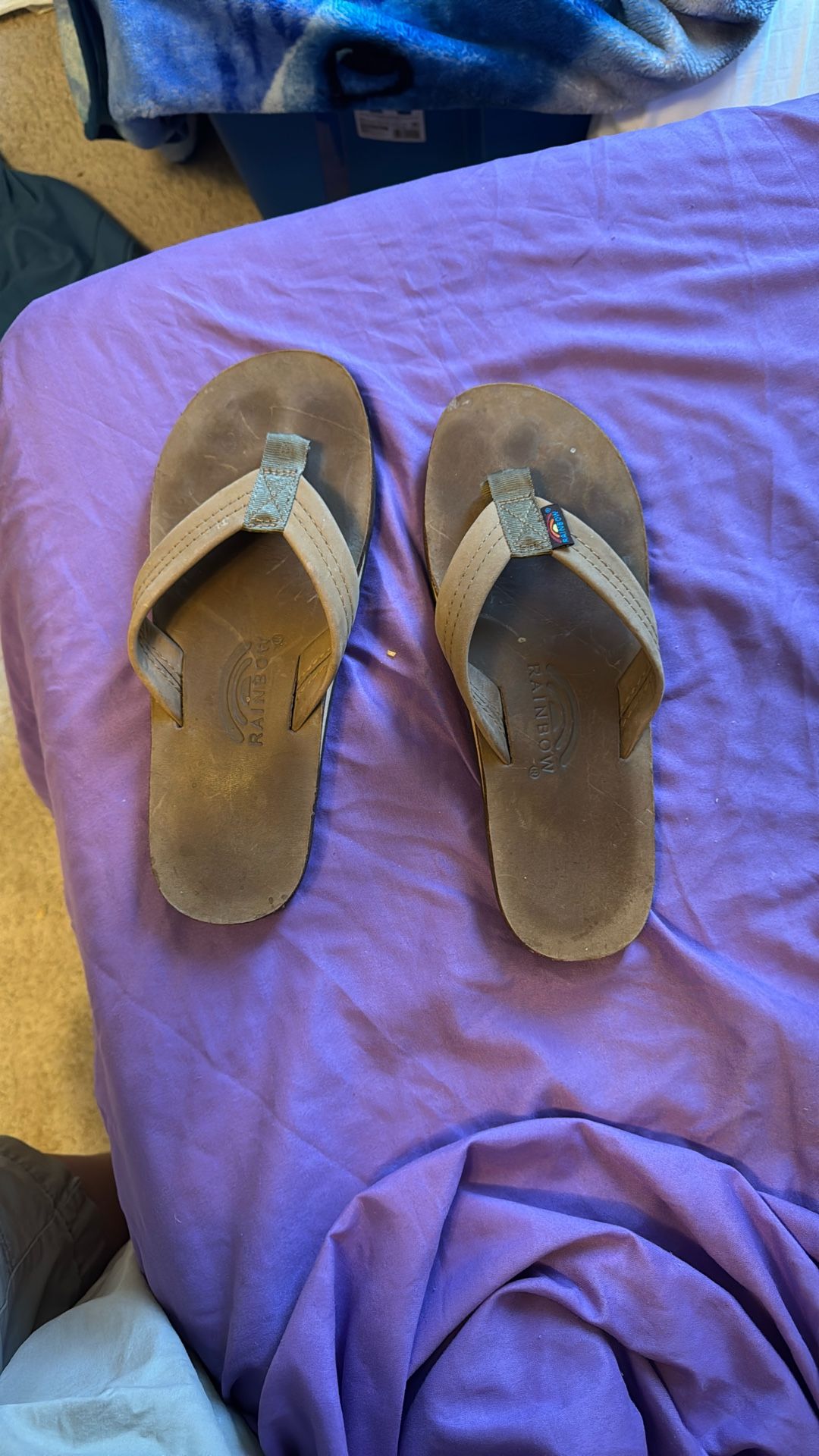 Rainbow Flip Flops