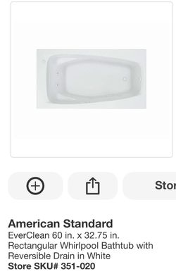 American Standard EverClean 60 in. x 32.75 in. Rectangular Whirlpool Bathtub with Reversible Drain in White