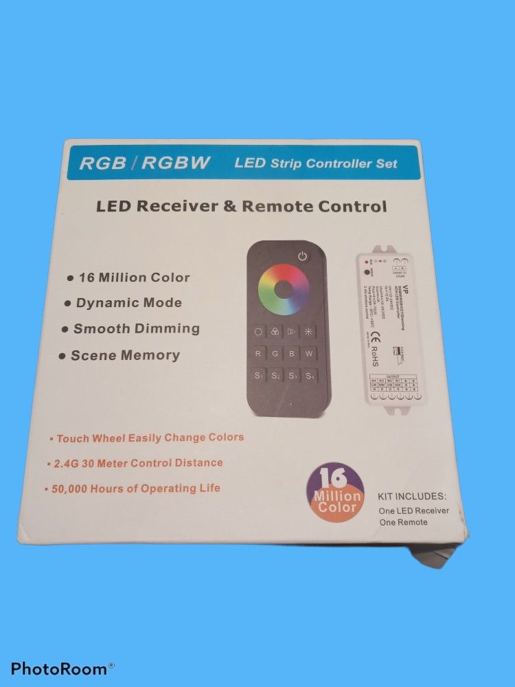 LED Receiver & Remote Control LED Strip Controller Set