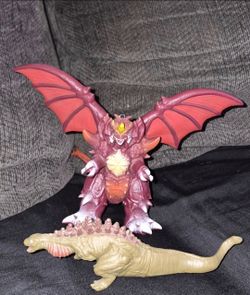 Bandai Destroyah Vinyl figure and shokugan godzilla