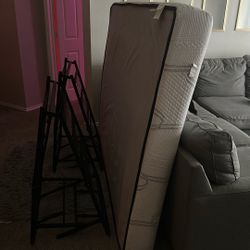 Queen Mattresse And Bed Frame 