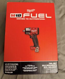 NUEVO/NEW SPECIAL!!! Milwaukee M18 FUEL Gen-2 18V Lithium-Ion Brushless Cordless Mid Torque 1/2 in. Impact Wrench w/Friction Ring (Tool-Only)