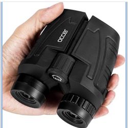 Occer 12x25 Compact Binoculars for Adults and Kids, Large Eyepiece Waterproof Binocular with Low Light Vision,High Powered Easy Focus Binoculars for B