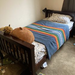 Mission Style Bunk bed Coffee Color