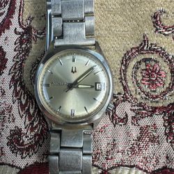 Vintage 1966 Bulova Accutron Stainless Steel Mens Watch