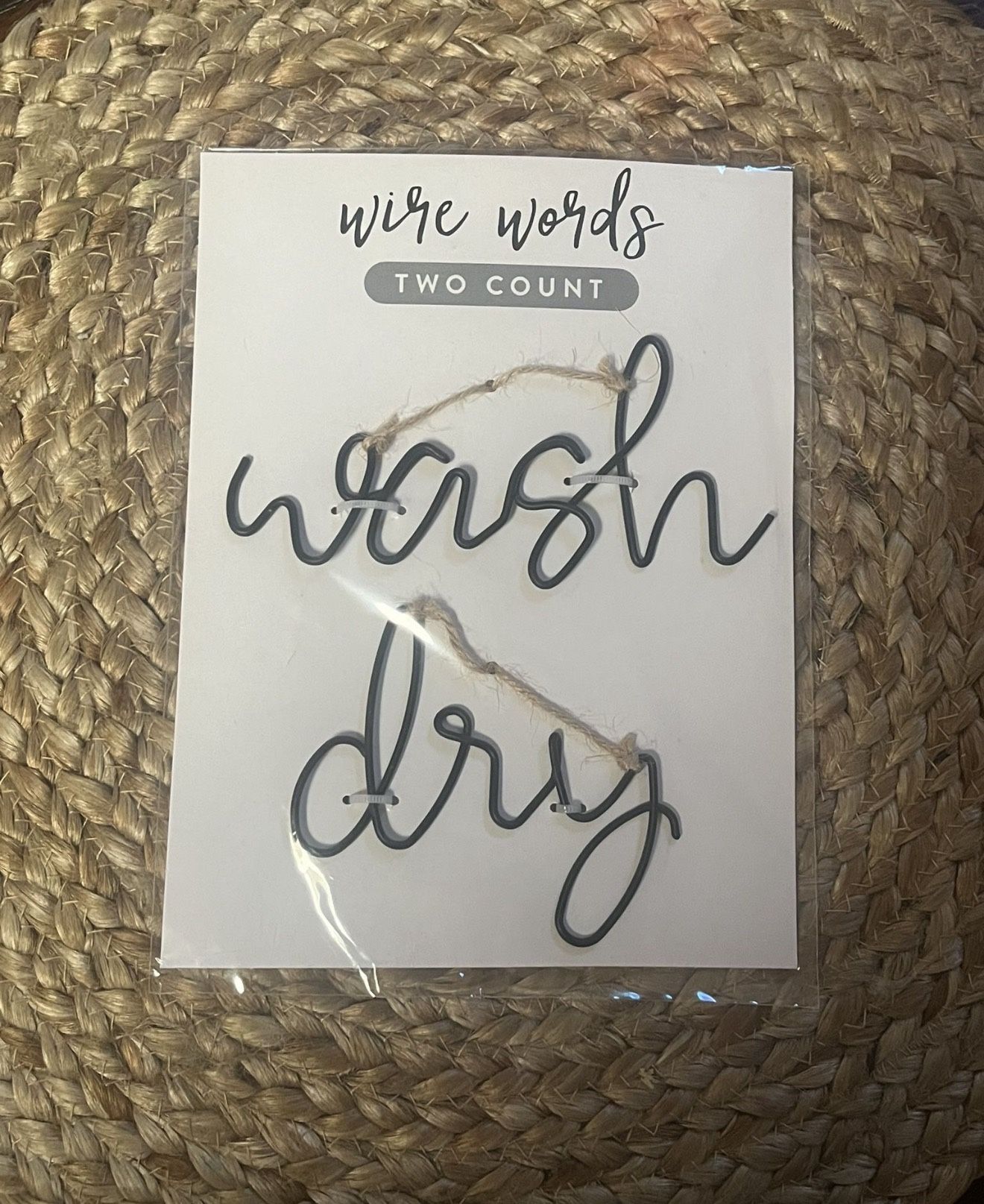Wire Words Wash And Dry From Target
