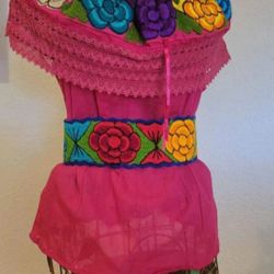 New Artesanal Blouse Sz Small 