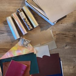 Large Lot Of Faux Leather For Hobby
