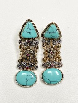 Pakistani Beaded Embellished Earrings 