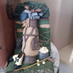 $7  Vintage Look Golf Bookends.