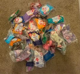 VINTAGE Beanie Babies collection. Over 110! Around 66 full size (1996-97), around 40 McDonald’s (sealed), 5 misc. ALL MINT, AND TAGS PROTECTED!