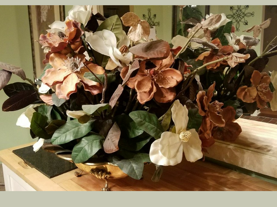 Reduced - Large Silk Floral Arrangement