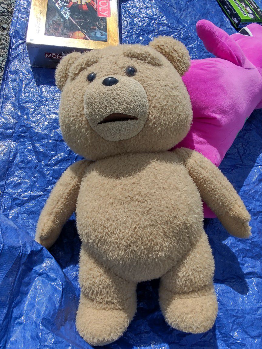 Ted Plush Talking Bear Collectible 