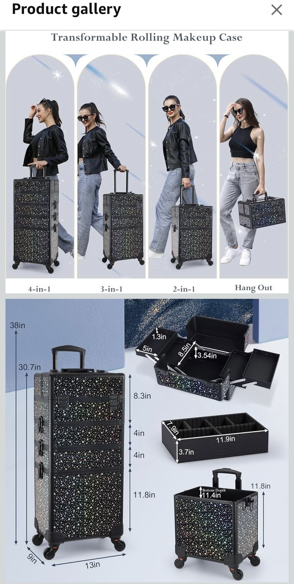 Makeup/hair Travel Case 