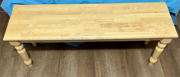 Wooden bench