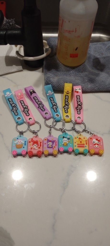 Key chains sanrio $4 or 3 for $10
