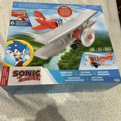 Kids Sonic The Hedgehog Tornado Biplane Playset. 