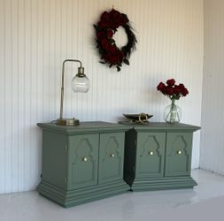 Sage Green Nightstands - Night Stand Set - Bedroom Set - Dresser Set - Side Tables 