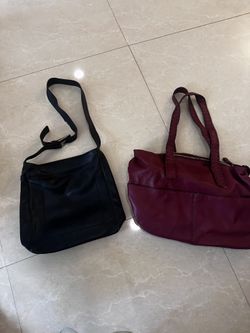 Lot Of 2 Calvin Klein & None West Leather Bags