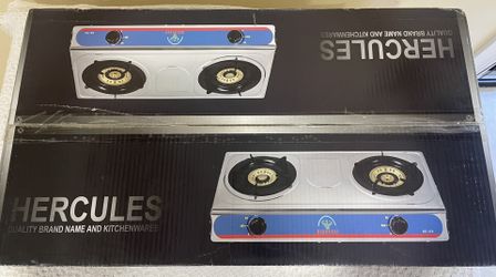 BRAND NEW SEALED HERCULES SUPER HEAVY GAS STOVE ELECTRONIC STRIKE