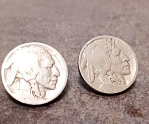 1924 Indian Head Stud Earrings, 