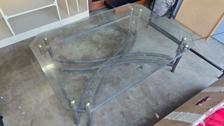 Glass coffee table