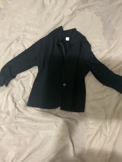 Black Single-Button Blazer