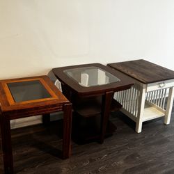 various nightstands / side tables