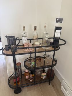 Black Bar Cart