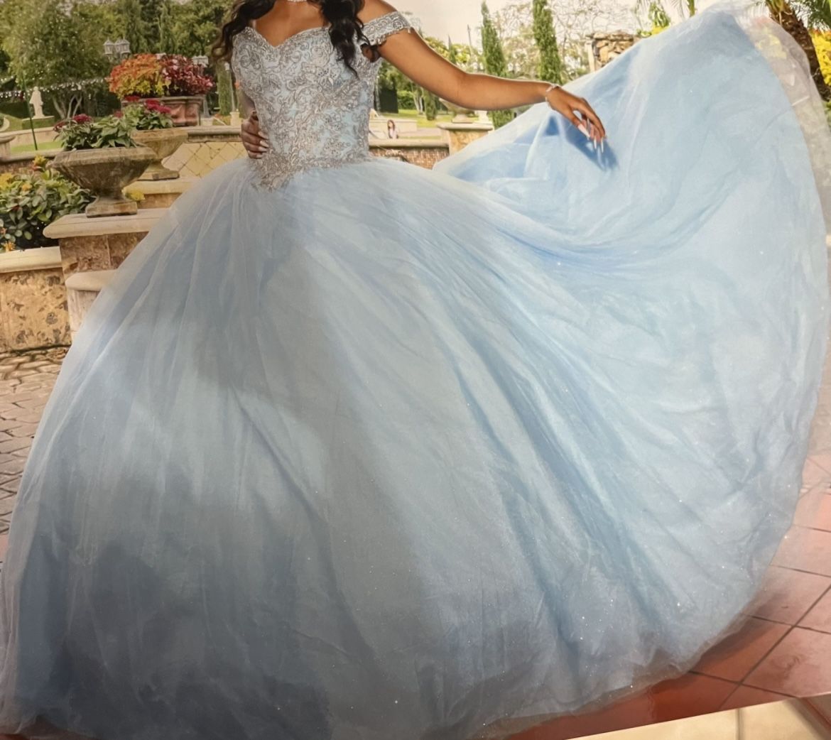 15s/quinceanera dress (light blue)