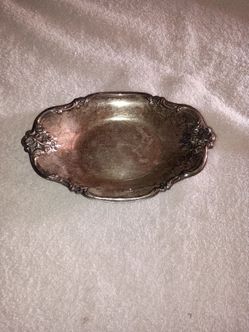 Vintage International Silver Co #448 Silver Plated Candy Dish