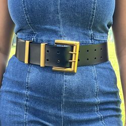 Black Wide Belt