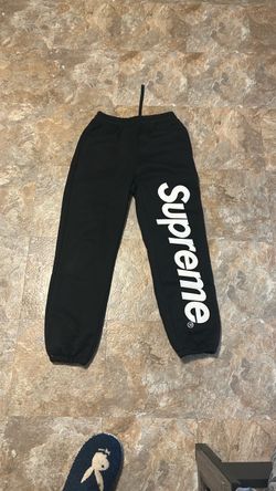 Black Supreme Sweatpants