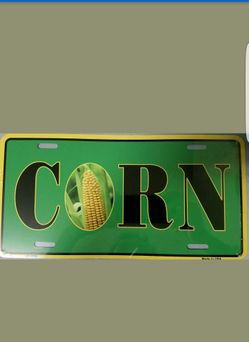 CORN Farm Agriculture Metal Novelty License Plate Car Front Tag