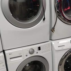 LG Washer And Gas Stream Dryer Set For $680