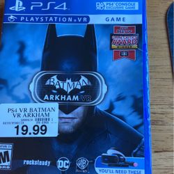 PS4 Batman ARKHAM VR 