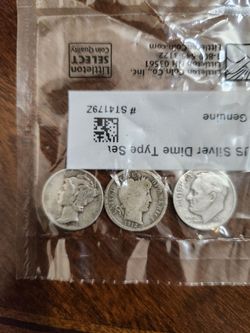 3 Set of 90% Silver Dimes
